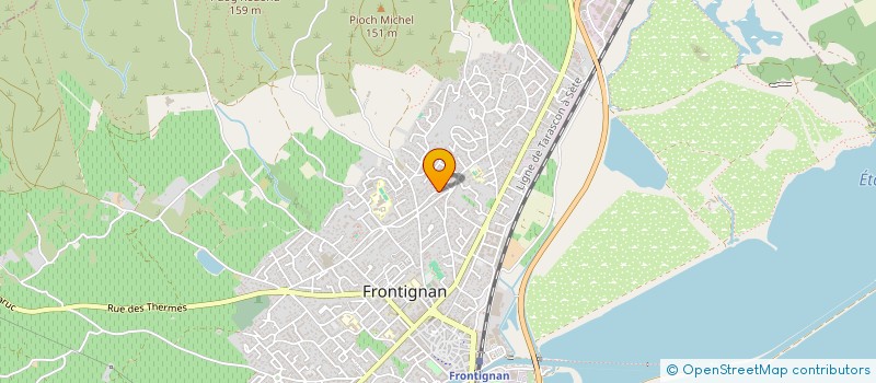 localisation de l'entreprise MONSIEUR THOMAS SUBRA à FRONTIGNAN