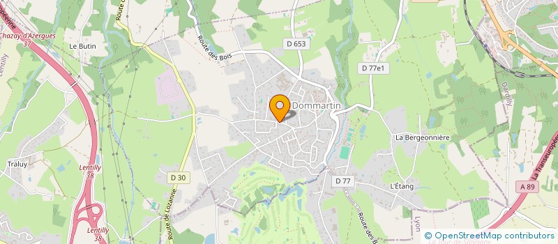 localisation de l'entreprise MONSIEUR THOMAS SUSCILLON  DOMMARTIN