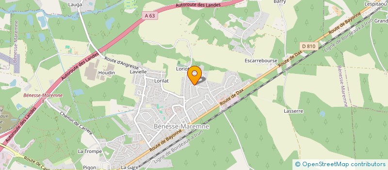 localisation de l'entreprise MONSIEUR THOMAS SYNAEGHEL  BENESSE-MAREMNE