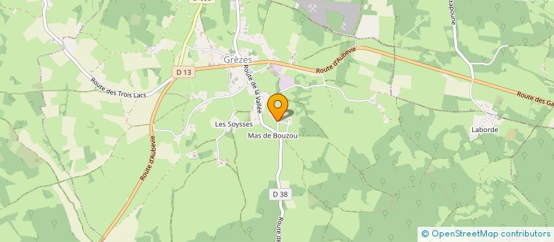 localisation de l'entreprise MONSIEUR THOMAS THEOPHILE  GREZES