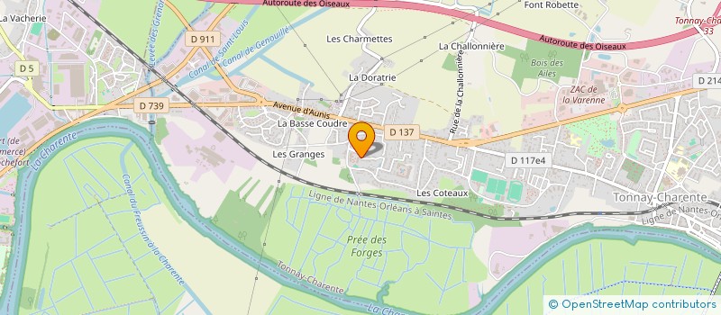 localisation de l'entreprise MONSIEUR THOMAS THEVENIN  TONNAY-CHARENTE