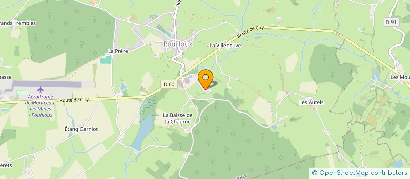 localisation de l'entreprise MONSIEUR THOMAS THIEBAUD à POUILLOUX