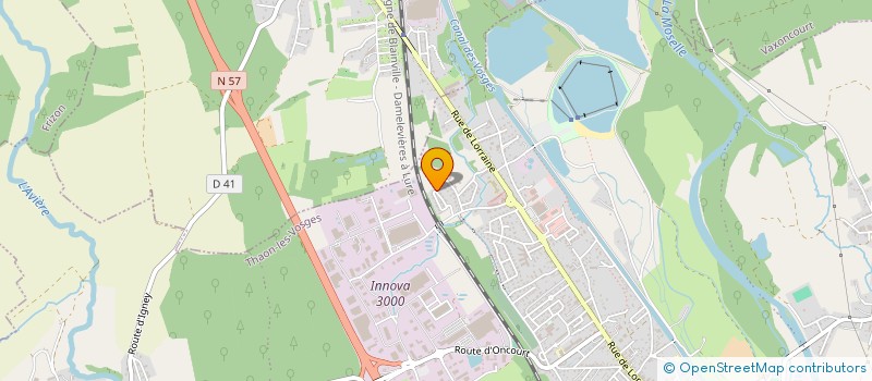 localisation de l'entreprise MONSIEUR THOMAS THIEBAUT  THAON-LES-VOSGES