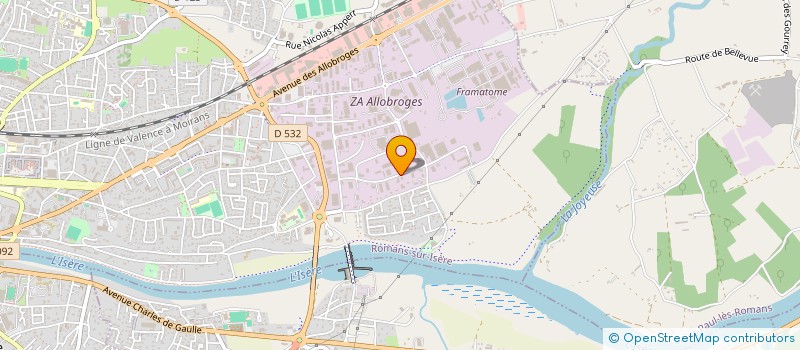 localisation de l'entreprise MONSIEUR THOMAS THIVOLLE  ROMANS-SUR-ISERE