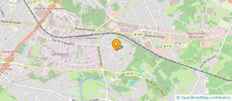 localisation de l'entreprise MONSIEUR THOMAS THOMAS BLANCHARD  VERTOU