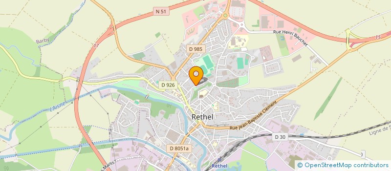 localisation de l'entreprise MONSIEUR THOMAS TODESCO  RETHEL