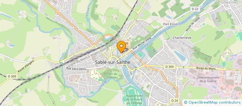 localisation de l'entreprise MONSIEUR THOMAS TOUCHARD  SABLE-SUR-SARTHE