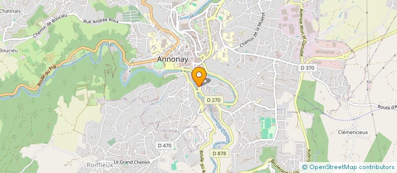 localisation de l'entreprise MONSIEUR THOMAS TOULARASTEL  ANNONAY