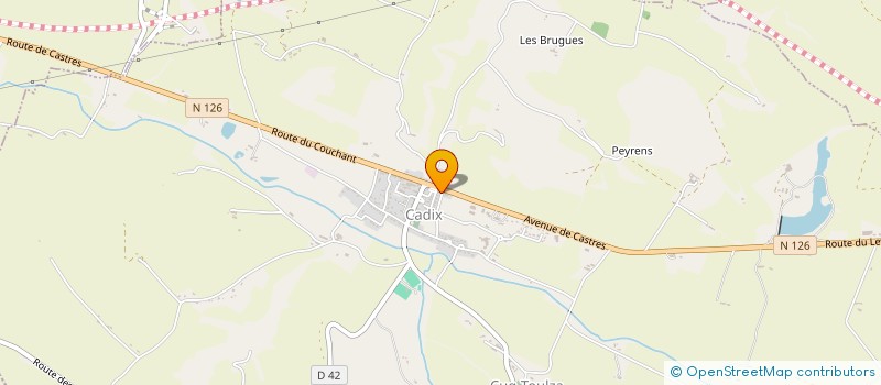 localisation de l'entreprise MONSIEUR THOMAS TOURENQ  CUQ-TOULZA