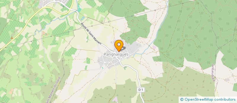 localisation de l'entreprise MONSIEUR THOMAS TOUSSAINT  PARIGNARGUES
