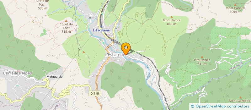 localisation de l'entreprise MONSIEUR THOMAS TREHOUT  L'ESCARENE