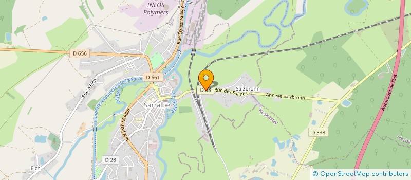 localisation de l'entreprise MONSIEUR THOMAS TREMBLAY  SARRALBE