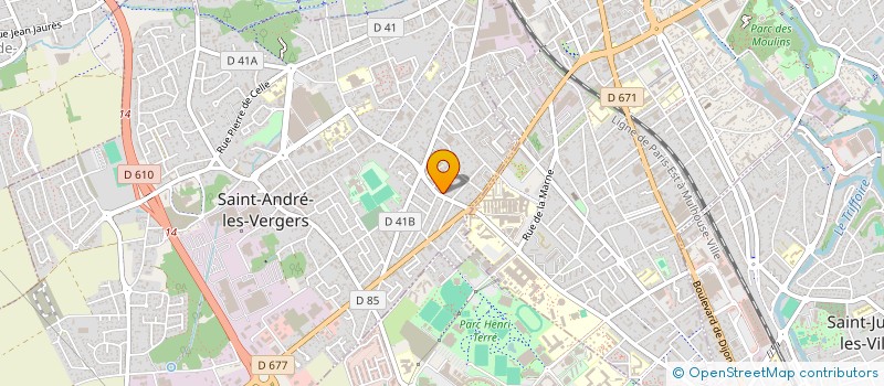 localisation de l'entreprise MONSIEUR THOMAS TRIPOGNEY  SAINT ANDRE LES VERGERS