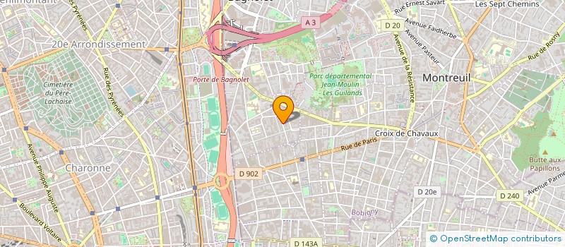 localisation de l'entreprise MONSIEUR THOMAS TROADEC à BAGNOLET