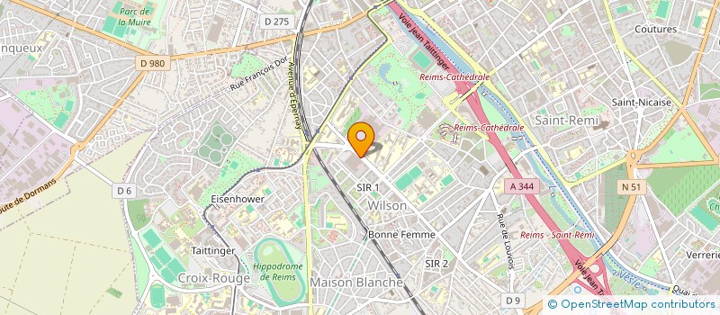 localisation de l'entreprise MONSIEUR THOMAS TROCHUT  REIMS