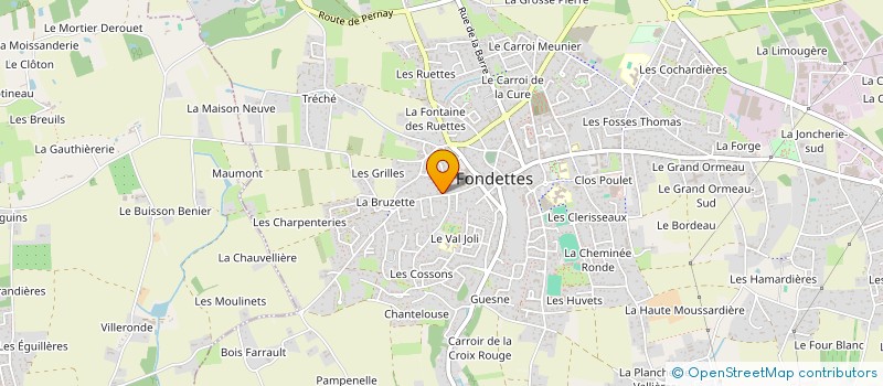 localisation de l'entreprise MONSIEUR THOMAS TROUILLEBOUT à FONDETTES