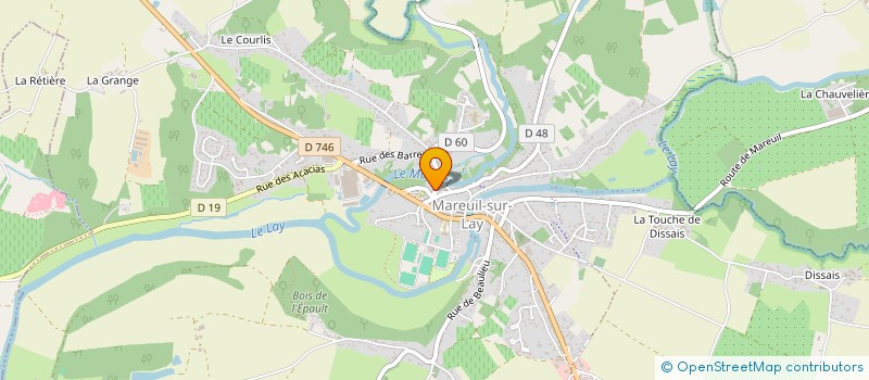 localisation de l'entreprise MONSIEUR THOMAS TRUANT  MAREUIL-SUR-LAY-DISSAIS