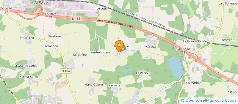 localisation de l'entreprise MONSIEUR THOMAS TRUFFET  KERVIGNAC