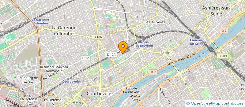 localisation de l'entreprise MONSIEUR THOMAS UGHETTO  COURBEVOIE