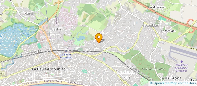 localisation de l'entreprise MONSIEUR THOMAS URGON  LA BAULE-ESCOUBLAC