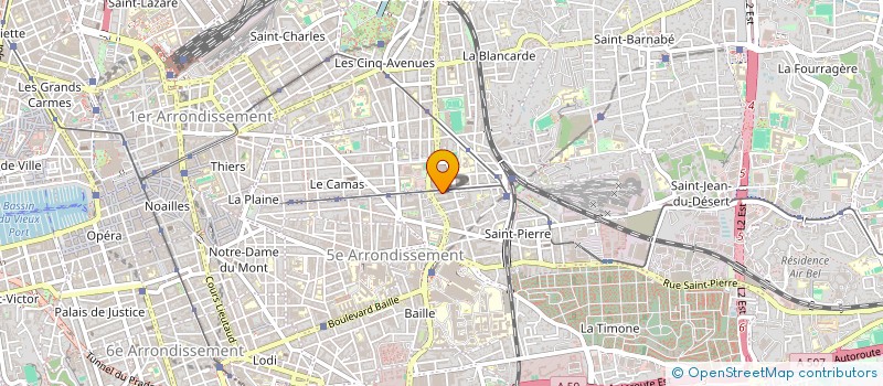 localisation de l'entreprise MONSIEUR THOMAS VAISSE  MARSEILLE