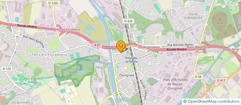 localisation de l'entreprise MONSIEUR THOMAS VALIN  FLERS-EN-ESCREBIEUX