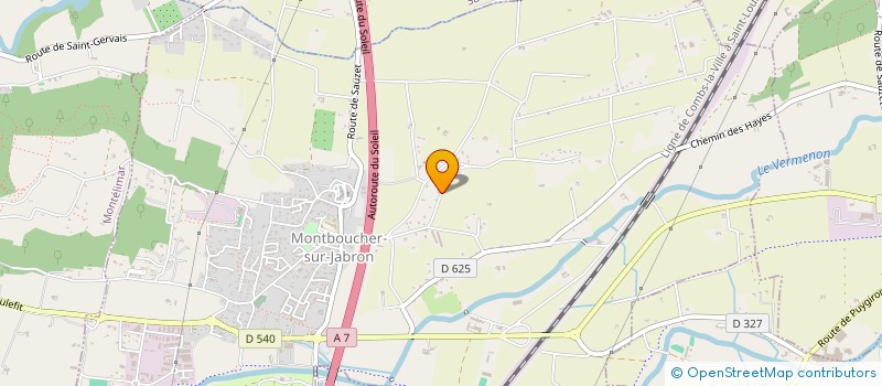 localisation de l'entreprise MONSIEUR THOMAS VALLERO  MONTBOUCHER-SUR-JABRON