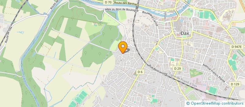 localisation de l'entreprise MONSIEUR THOMAS VALLES  DAX