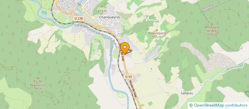 localisation de l'entreprise MONSIEUR THOMAS VALLET  DIE