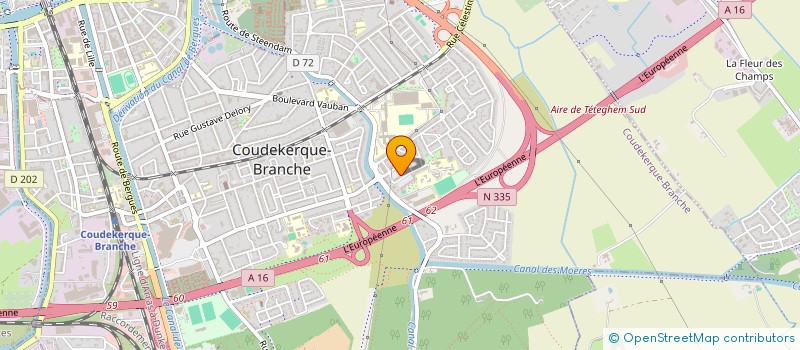 localisation de l'entreprise MONSIEUR THOMAS VANACKER  COUDEKERQUE-BRANCHE