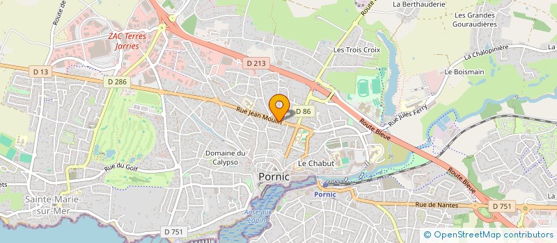 localisation de l'entreprise MONSIEUR THOMAS VANHOUTTE  PORNIC