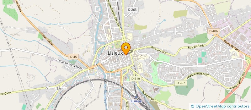 localisation de l'entreprise MONSIEUR THOMAS VASLOT à LISIEUX