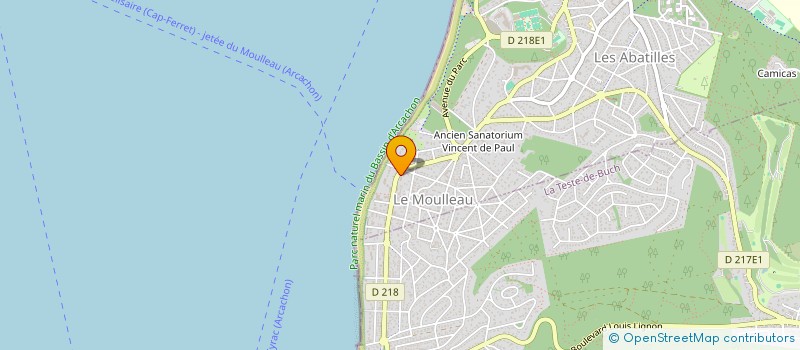 localisation de l'entreprise MONSIEUR THOMAS VAVASSEUR  ARCACHON