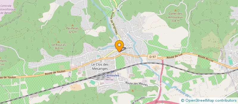 localisation de l'entreprise MONSIEUR THOMAS VERGNE  CARNOULES