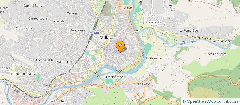 localisation de l'entreprise MONSIEUR THOMAS VERNHET  MILLAU