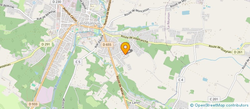 localisation de l'entreprise MONSIEUR THOMAS VEROT WALGRAEVE  CASTELJALOUX