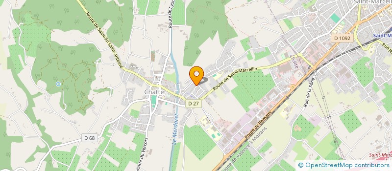 localisation de l'entreprise MONSIEUR THOMAS VEYRET  CHATTE