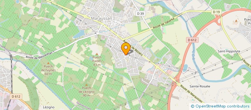 localisation de l'entreprise MONSIEUR THOMAS VICENTE  MARAUSSAN