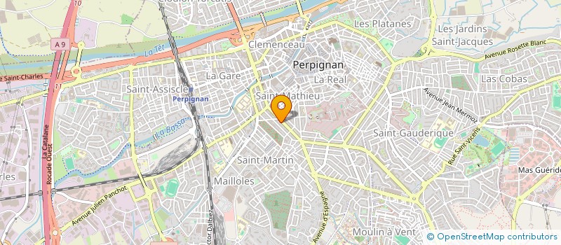 localisation de l'entreprise MONSIEUR THOMAS VIDAL  PERPIGNAN