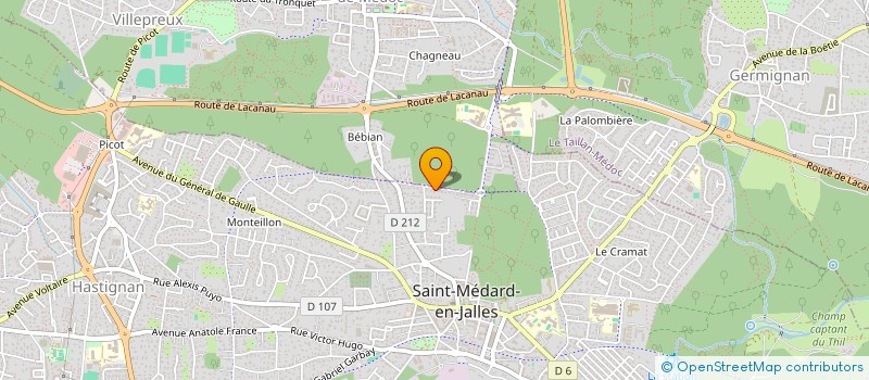 localisation de l'entreprise MONSIEUR THOMAS VIEMONT  SAINT-MEDARD-EN-JALLES