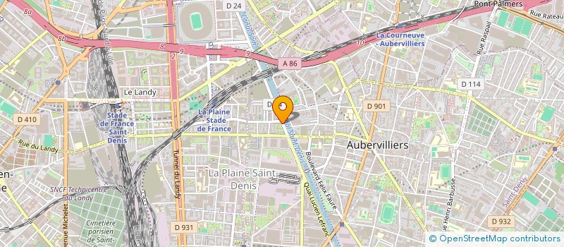 localisation de l'entreprise MONSIEUR THOMAS VIENNE  AUBERVILLIERS