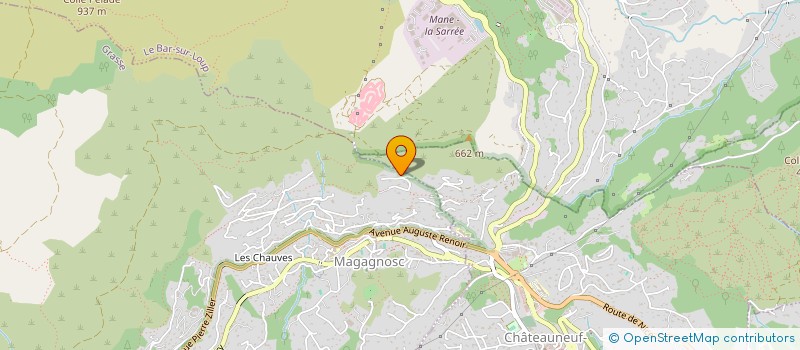 localisation de l'entreprise MONSIEUR THOMAS VIGORS  GRASSE