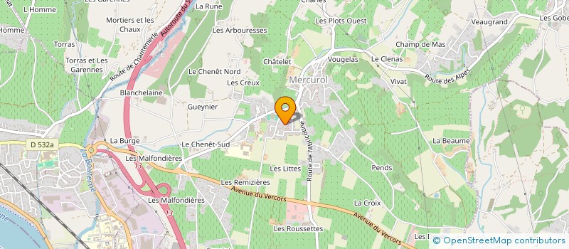 localisation de l'entreprise MONSIEUR THOMAS VILLEMONTE DE LA CLERGERIE  MERCUROL-VEAUNES