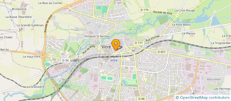 localisation de l'entreprise MONSIEUR THOMAS VIMBERT  VITRE