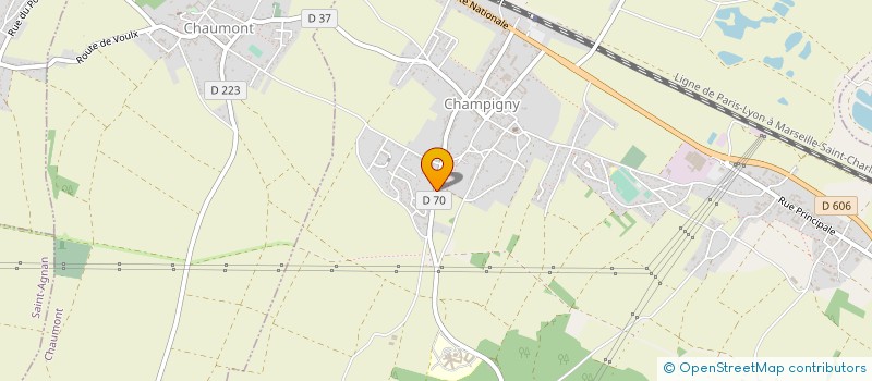 localisation de l'entreprise MONSIEUR THOMAS VINCENT  CHAMPIGNY