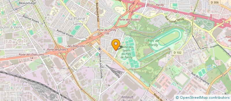 localisation de l'entreprise MONSIEUR THOMAS VINCENT  VENISSIEUX