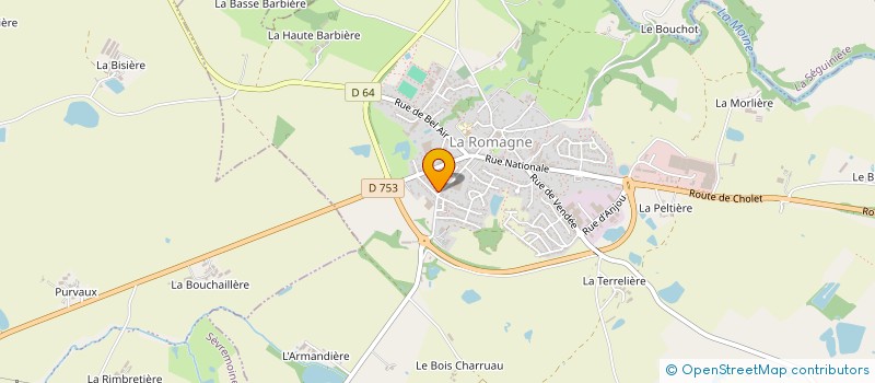 localisation de l'entreprise MONSIEUR THOMAS VION  LA ROMAGNE