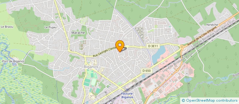 localisation de l'entreprise MONSIEUR THOMAS VITSE  BIGANOS