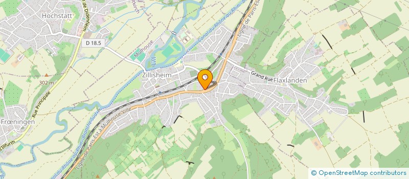 localisation de l'entreprise MONSIEUR THOMAS VITTET  ZILLISHEIM