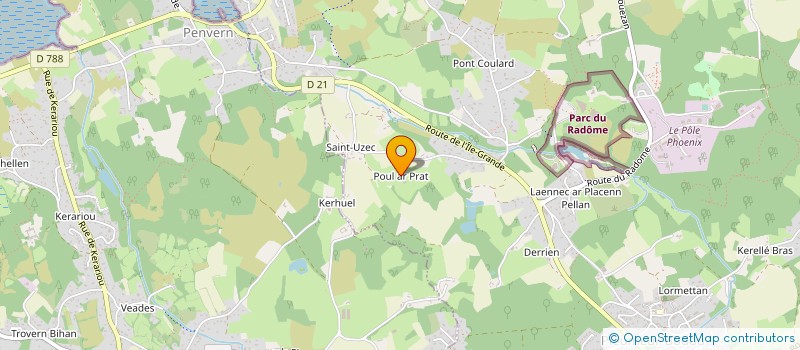 localisation de l'entreprise MONSIEUR THOMAS VIVANT  PLEUMEUR-BODOU